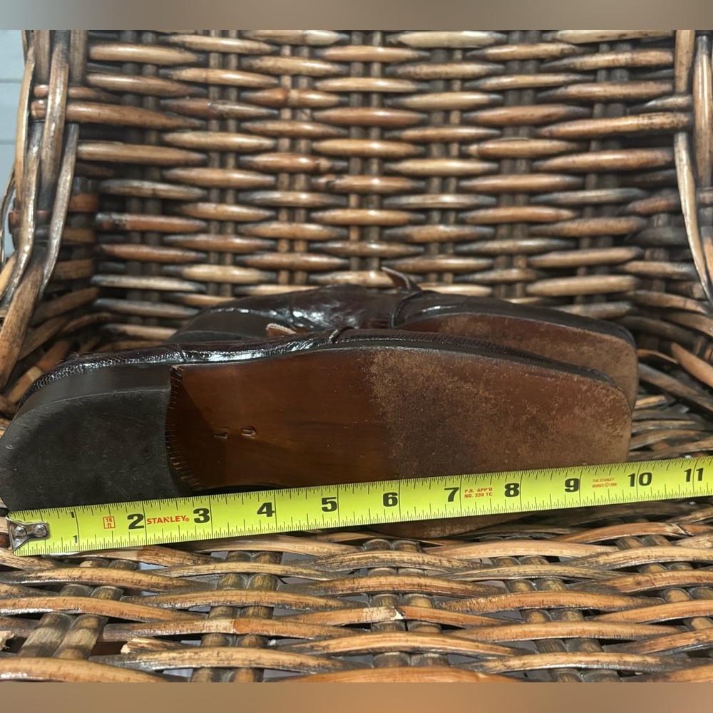 Fratelli Exclusive Made in Italy Textured Loafers in Rich Brown size 7 - Picture 12 of 12